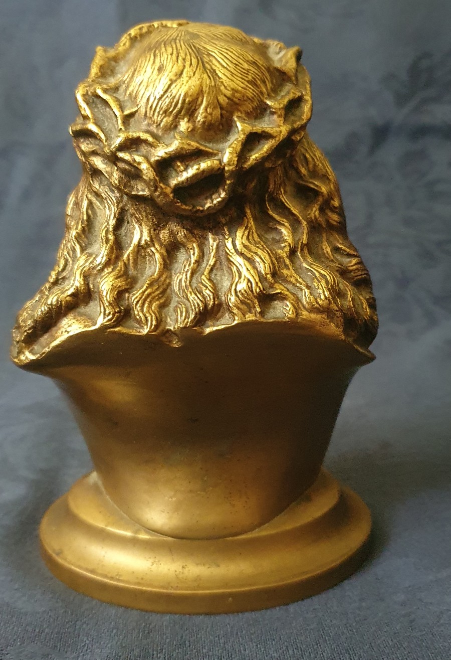 Gilded Bronze Of Christ, The Man Of Sorrows