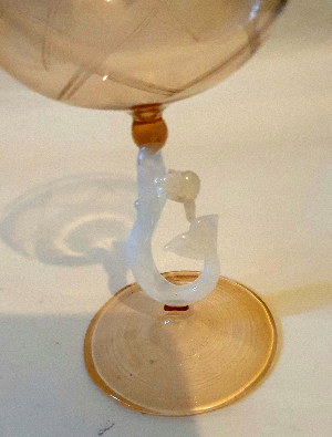 Discover our exquisite 1930's Bimini 'Lamp-work Aperitif Glasses! Designed by Fritz Lampi, these glasses highlight delicate mermaid stems. Browse now to add grace to your collection.