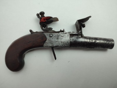 Flintlock Muff Pistol by John Richards of London