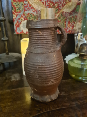 Explore our range of 15th/16th-century German glazed stoneware jugs. Found a perfect piece with authentic museum marks. Shop now to enrich your antique collection.