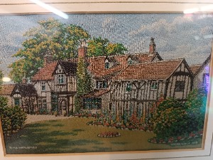 Discover our range of exquisite hand-woven silk pictures, including the stunning "House in Macclesfield 1963" piece, 30x25cm. Shop now for timeless art!