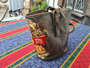 Early 20th Century Leather Bucket.