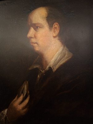 A Oil Painting Of Oliver Goldsmith - Attributed To Reynolds.