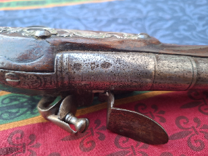 Discover our unique collection of Flintlock Pistols, featuring the exquisite Roe-stamped model with a 180 mm barrel. Get yours today and own a piece of history!