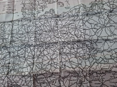 Explore our collection of WWII British silk escape maps. Detailed map of Germany and central Europe, size 47 x 37cm. Buy now!