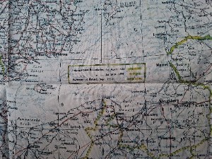 WWII British Escape & Evasion Silk Escape Map Of Scandinavia & The Baltic