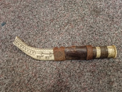 Late 19th -20th C Sami People 's Hunting Knife