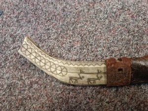 Late 19th -20th C Sami People 's Hunting Knife
