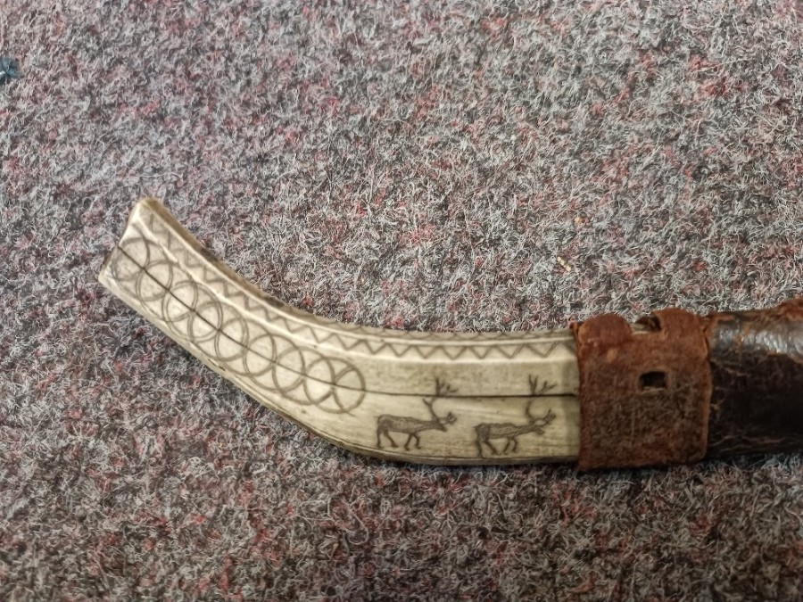 Late 19th -20th C Sami People 's Hunting Knife