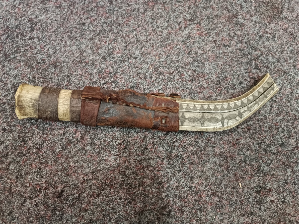 Late 19th -20th C Sami People 's Hunting Knife