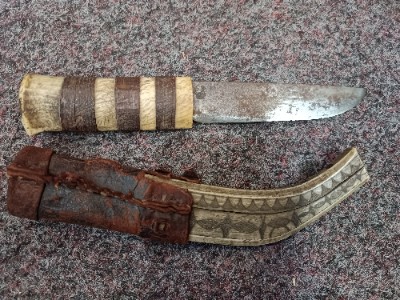 Late 19th -20th C Sami People 's Hunting Knife