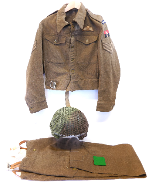 Named WW2 Royal Signallers Uniform Grouping - Operation Varsity Veteran