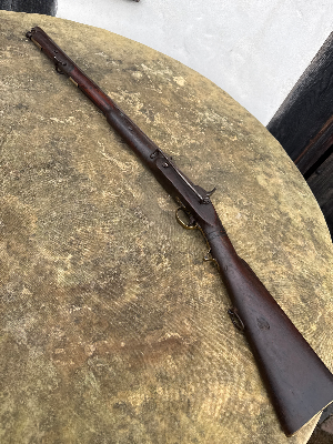A rare example of a Victoria Pattern 1840's cavalry carbine. Total length 102cm
