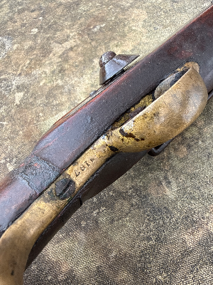 A rare example of a Victoria Pattern 1840's cavalry carbine. Total length 102cm