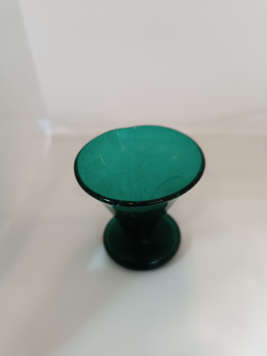 Handmade Bristol Green Glass Possible A Firing Glass, 19th Century