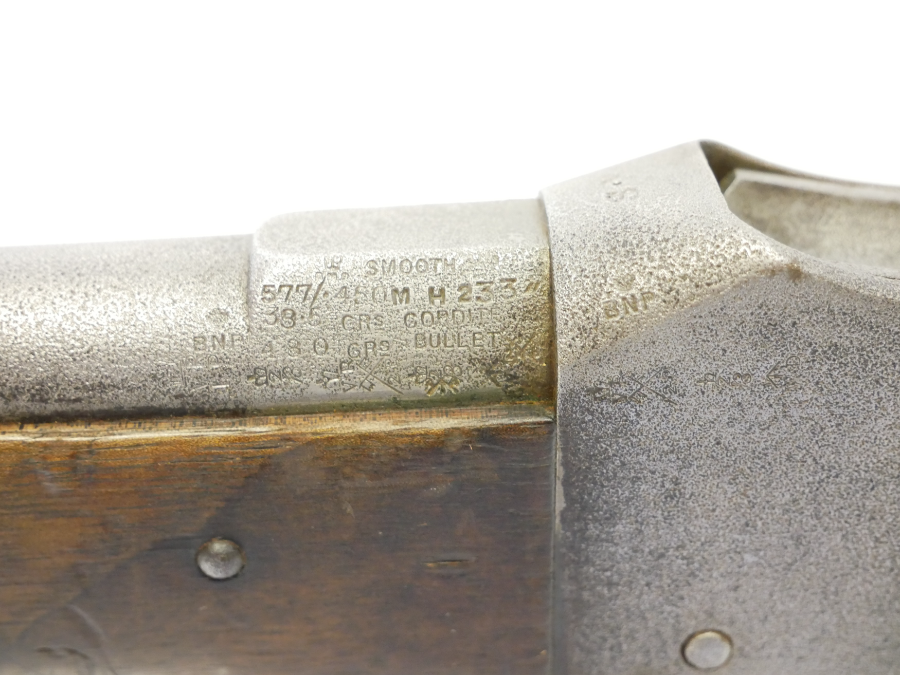 Explore our collection of the British Army MKII Martini Henry .577, marked with Enfield inspection and featuring a 32-inch barrel. Shop now and own a piece of history.