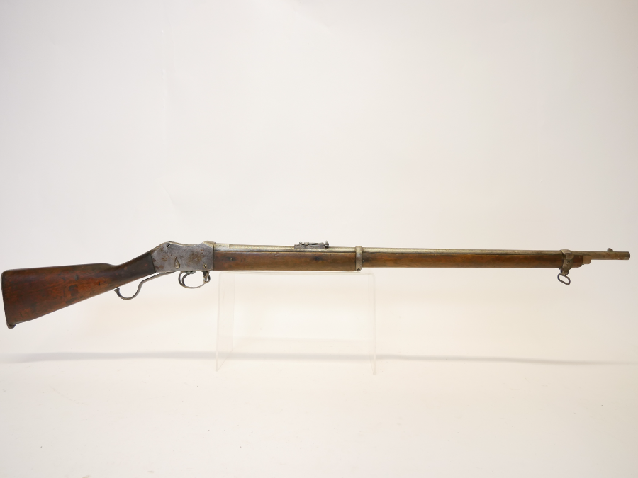 Explore our collection of the British Army MKII Martini Henry .577, marked with Enfield inspection and featuring a 32-inch barrel. Shop now and own a piece of history.