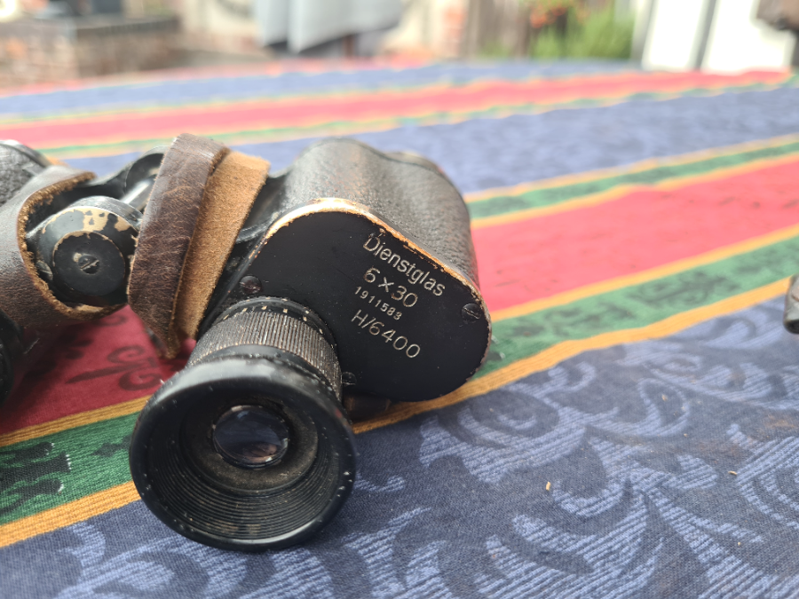 Discover our range of authentic WW2 Dienstglas 6x30 Binoculars by Carl Zeiss Jena. In good condition with clear lenses. Shop now to own a piece of German army history.