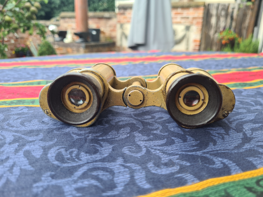 German DDX Tanned Paint Mid War Binocular By Voigtlaender U. Sohn AG, Braunschweig