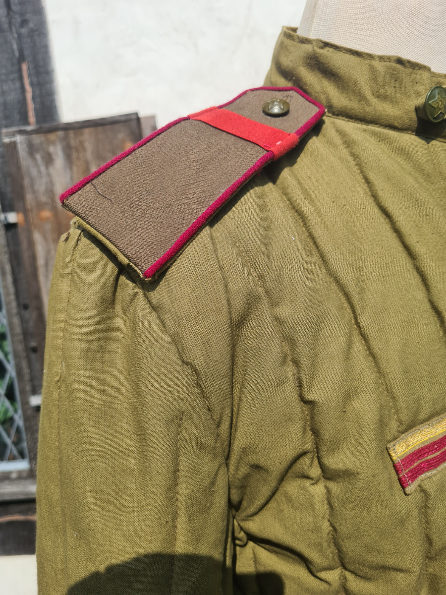 Discover rare late WW2/50's Soviet/Russian Telogreika in great condition. No visible writing inside and lining perfectly intact. Shop now and own a piece of history!