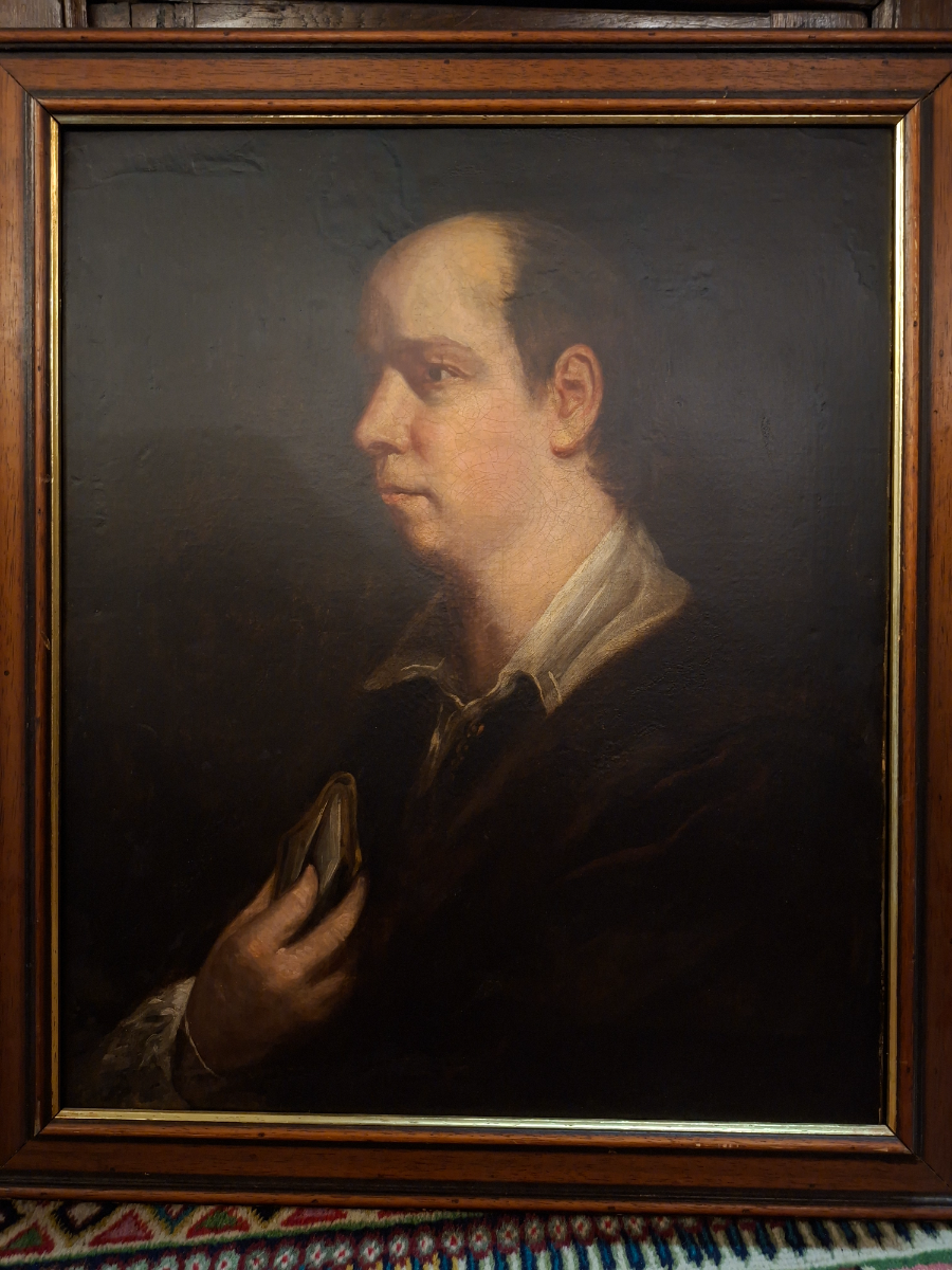 Discover our beautifully restored 18th-century painting of Oliver Goldsmith. See the quality and craftsmanship in every detail. Shop now for unique historical pieces.