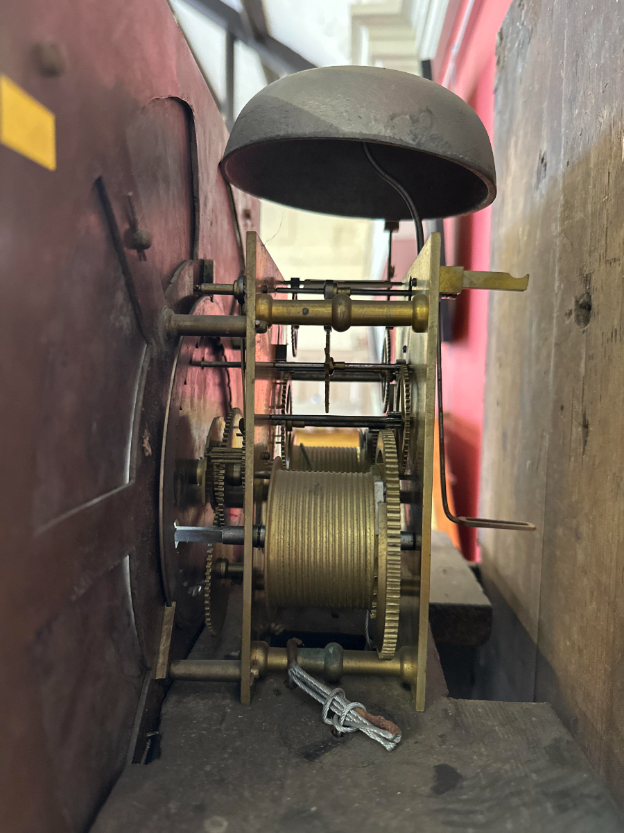 A George III Oak And Mahogany Longcase Clock