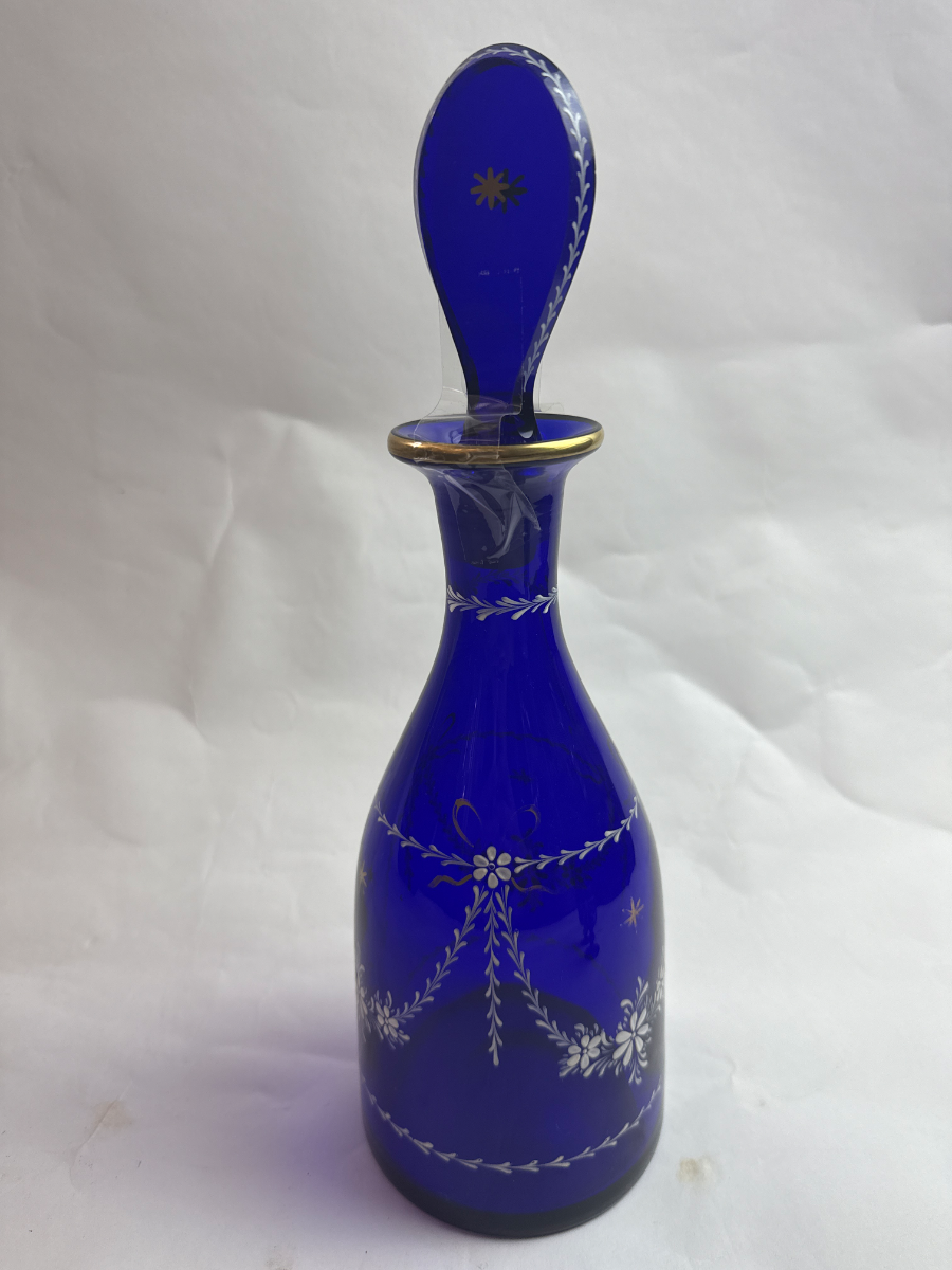 Late Victorian Bohemian Decanter And Glasses