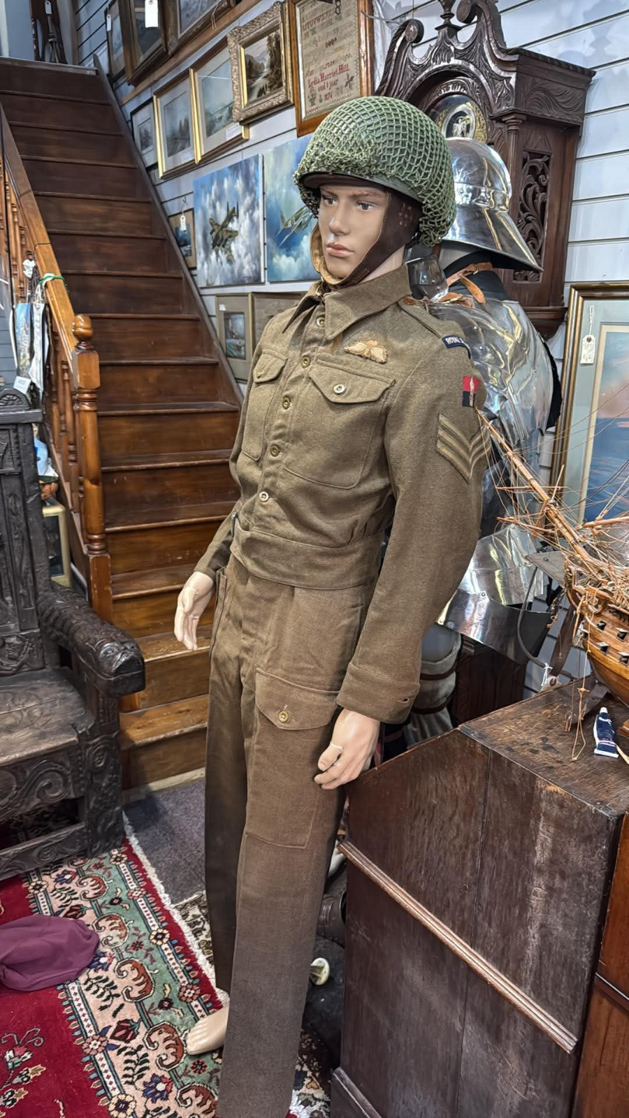 Named WW2 Royal Signallers Uniform Grouping - Operation Varsity Veteran