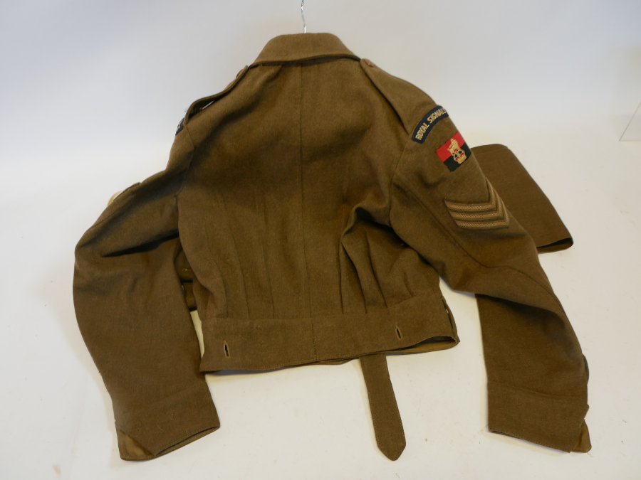 Named WW2 Royal Signallers Uniform Grouping - Operation Varsity Veteran