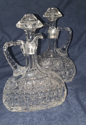 Pair Of Edwardian Claret Jugs