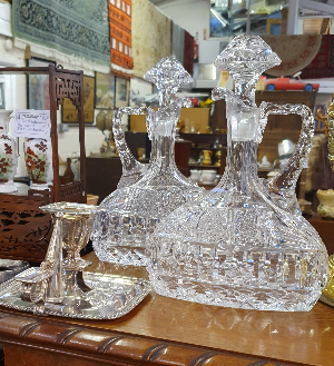 Pair Of Edwardian Claret Jugs