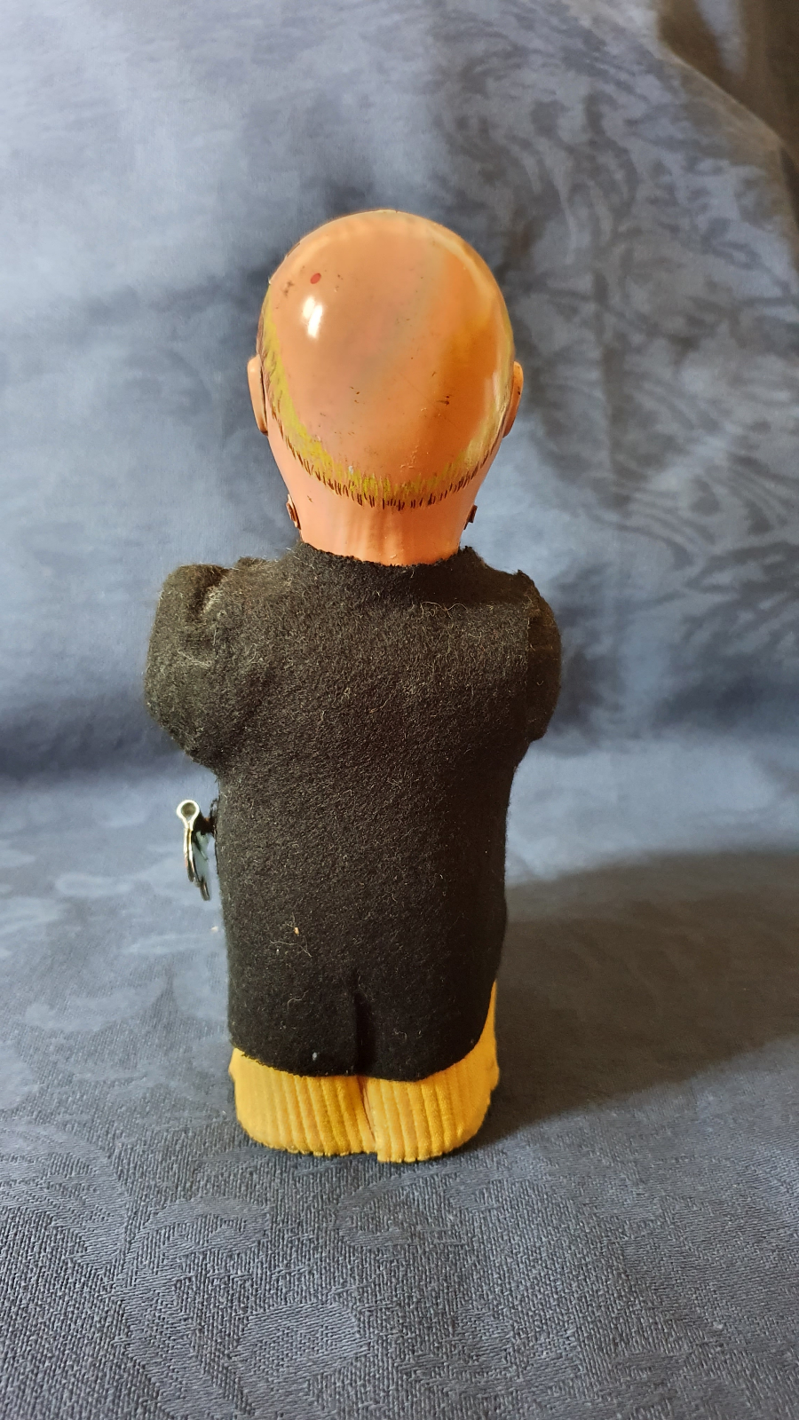 Rare 1950's Mechanical / Clockwork Tinplate Clown Magician