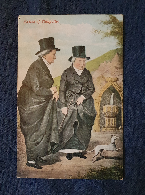 Antique Figurine Of The Ladies Of Llangollen