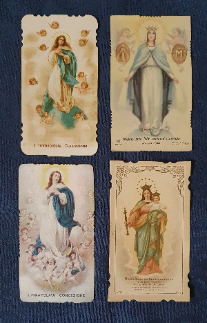 Antique Holy Cards From Italy