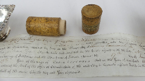 Victorian Freedom Of The City Of London Pass In Wooden Container