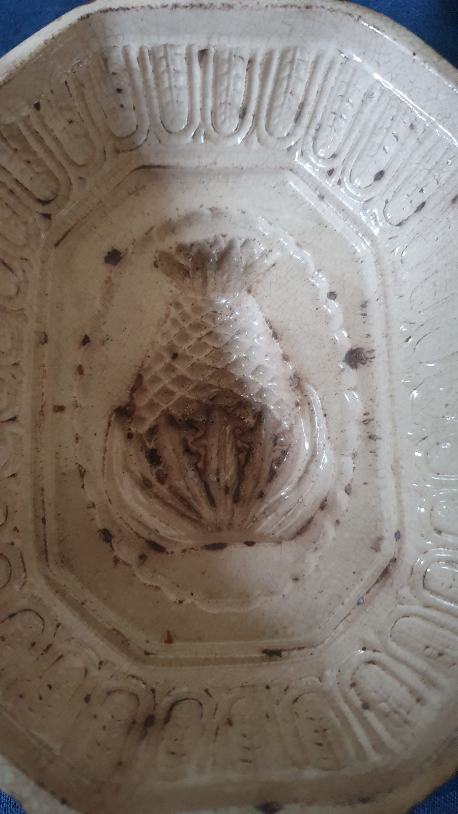 18th Century, 250 Year Old Rare, Georgian Stoneware Blancmange Mould