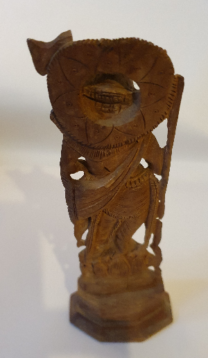 Discover our collection of intricately carved, antique wooden statues. Representing the 7th Avatar of Hindu God Vishnu, made from mesmerizing Sandalwood. Shop now!