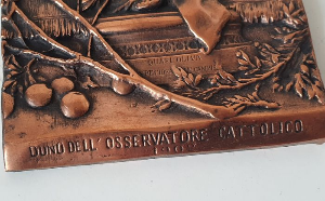 Explore our collection of early 20th-century copper plaques. Discover the stunning Our Lady of the Olives masterpiece. Shop now and own a piece of history!
