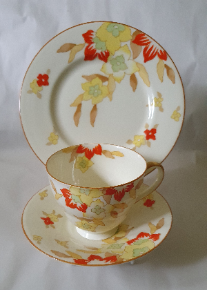 Trio, Cup & Saucer And Plate