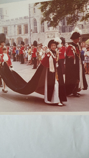 Browse our collection of official photographs featuring Queen Elizabeth II in her Knight of the Garter robes. Ideal for history enthusiasts and collectors. Shop now!