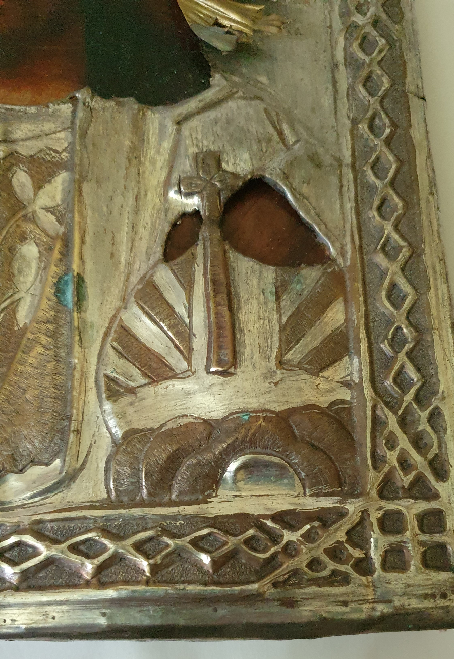 Christian Icon, Christ Pantocrator, 19th Century