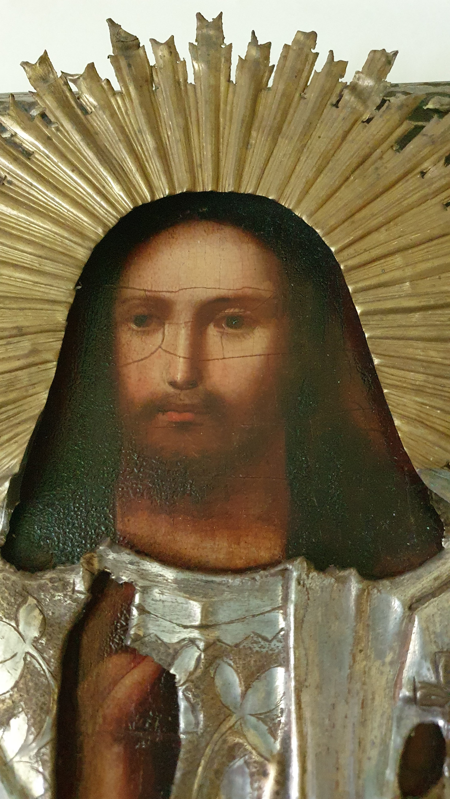 Christian Icon, Christ Pantocrator, 19th Century