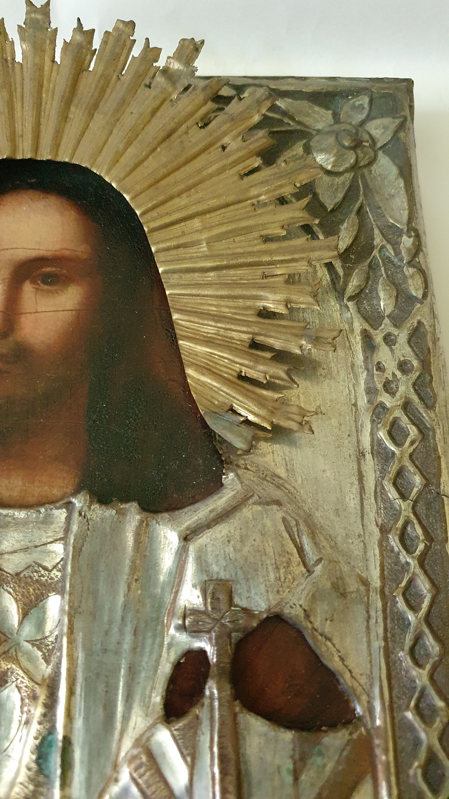 Christian Icon, Christ Pantocrator, 19th Century