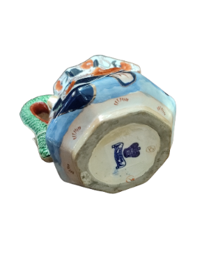 Discover Mason's Style Snake Handled Jug in good condition. Browse our antique collection and order your favorite piece now. Relish the charm of vintage style!