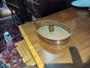 Early 19th Copper Candle Holder.