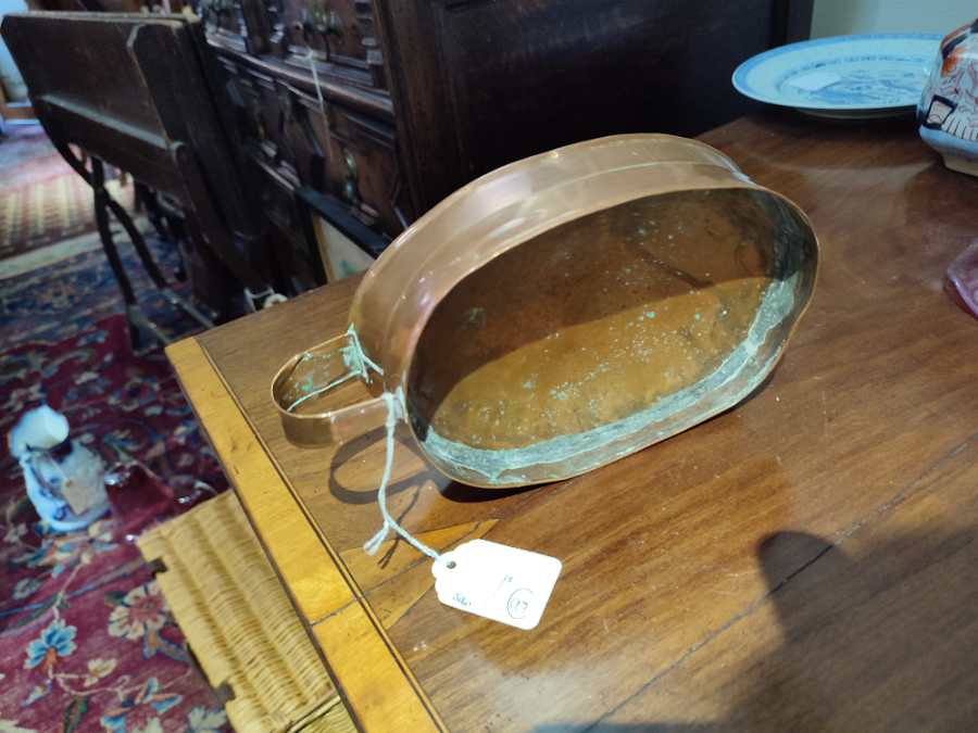 Early 19th Copper Candle Holder.