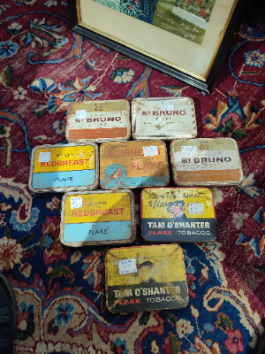 Explore our unique collection of various tobacco tins, each available for just £5! Don't wait, start your collection today! Make your purchase now!