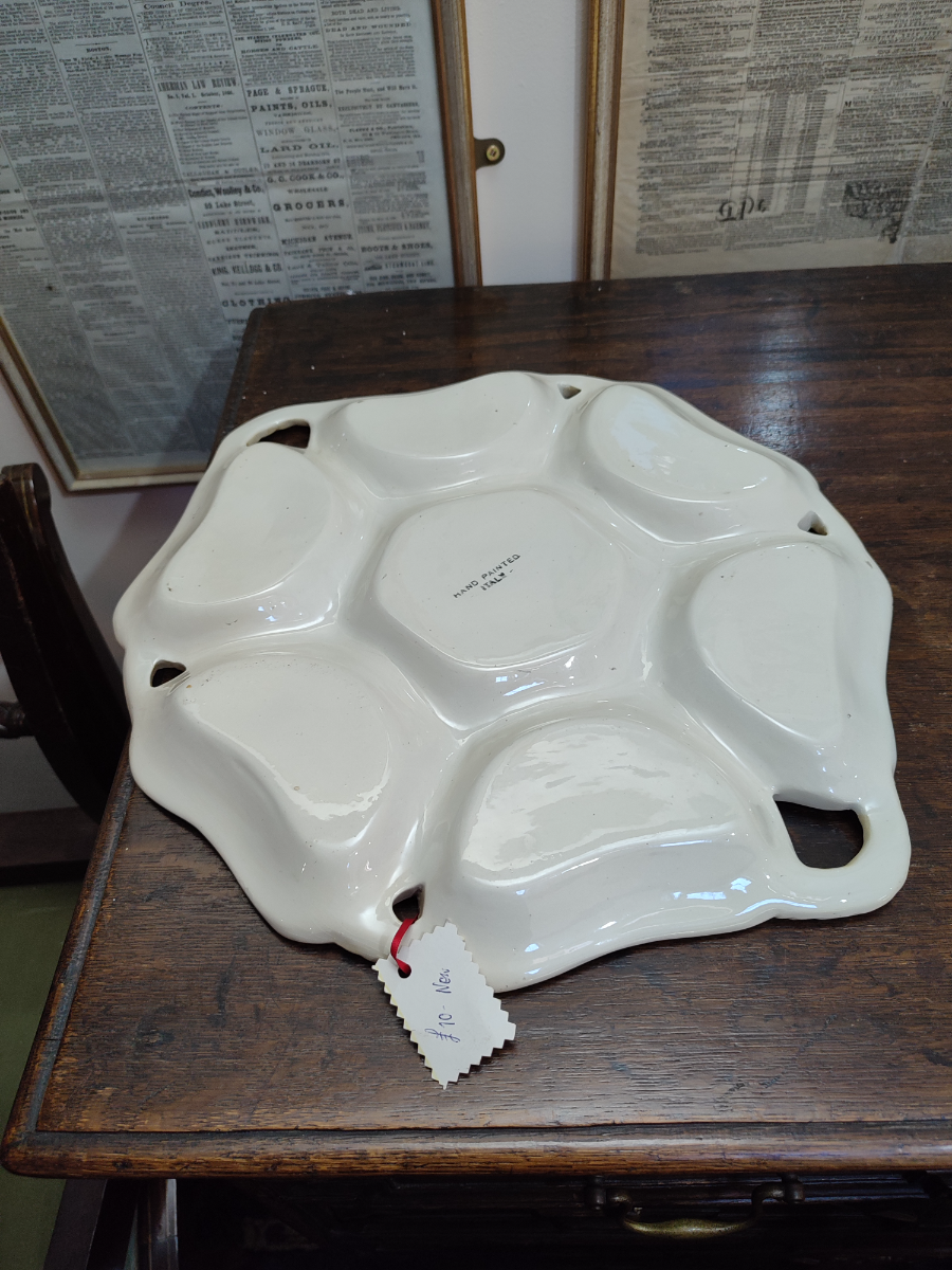 Italian Hand Painted Sewing Dish.