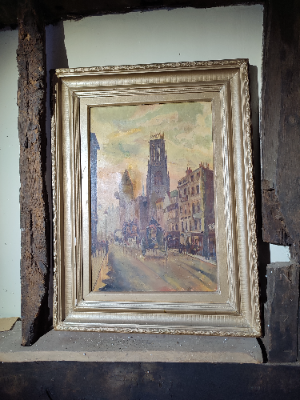 Explore our collection of 19th century oil paintings! Discover exquisite street scenes in impressive 23x16 inch dimensions. Buy now!