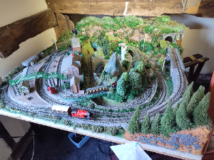Model Trainset Of The Welsh Mountains.
